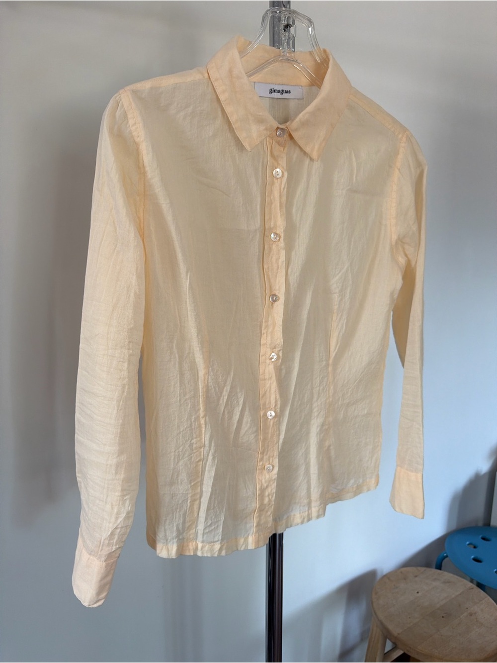 Gimaguas butter yellow cotton shirt - Picture 2 of 8